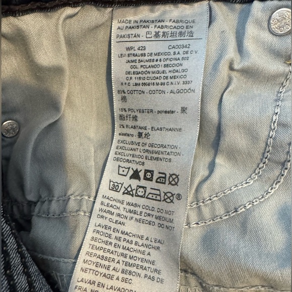 Signature by Levi Strauss Dark Wash Modern Capri Jeans Size 14 Great Condition - Picture 7 of 9